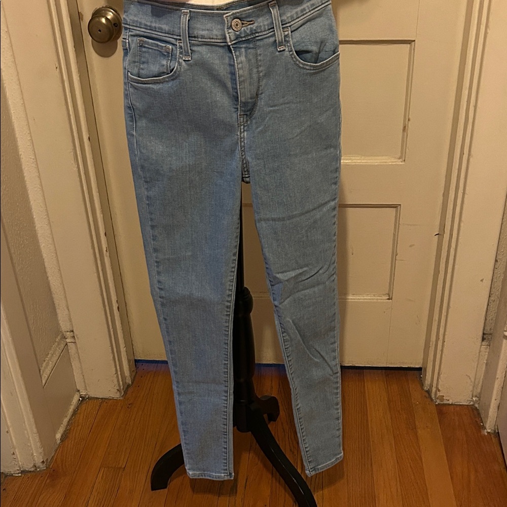 Levi Strauss and Company High-Rise Light Blue Skinny Jeans for Women